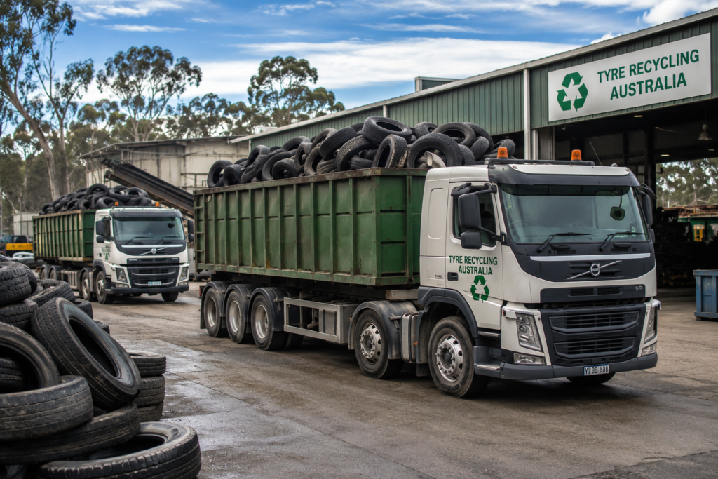 Waste tyre collection and transportation in Australia