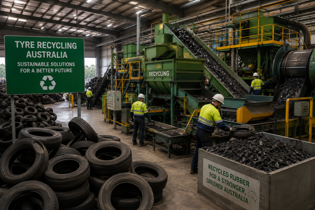 Sustainable tyre recycling operations in Australia
