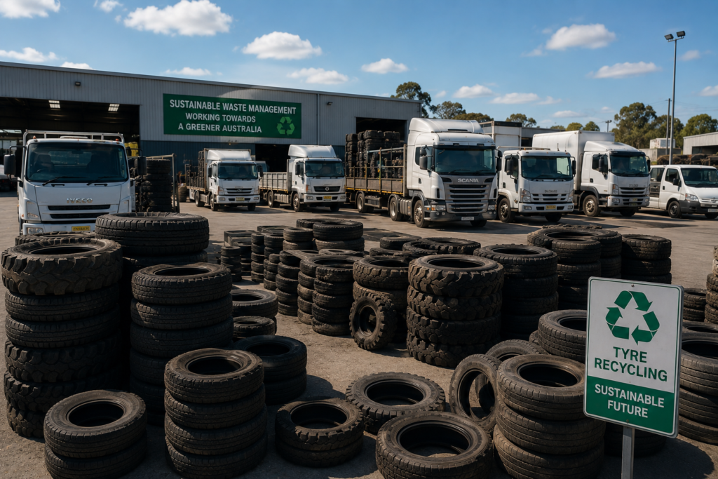 Collection of waste tyres from commercial fleet vehicles